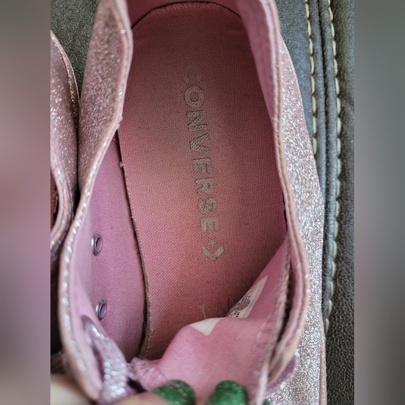 Pink Glitter Converse - Picture 5 of 9